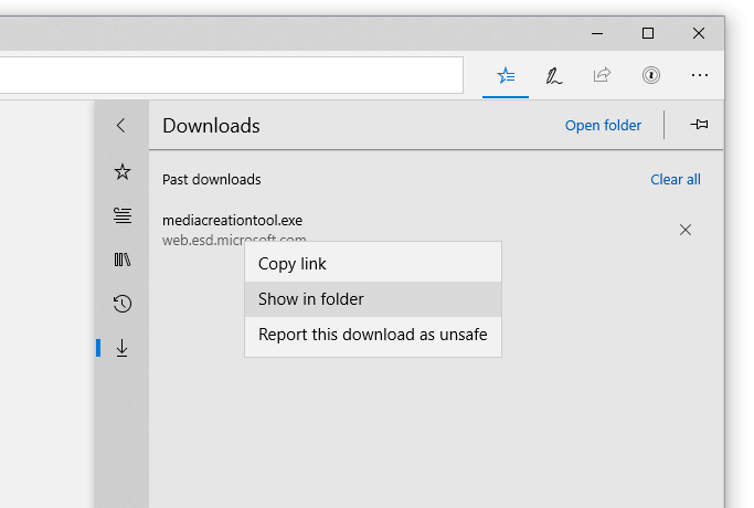  More features in the Downloads panel